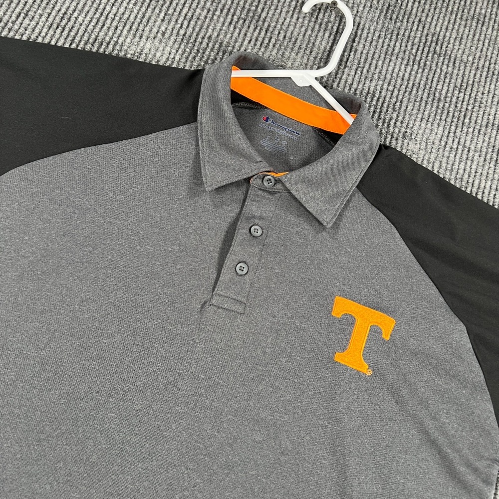 Tennessee Volunteers Polo Shirt Mens Large Gray Short Sleeve SEC NCAA Football
